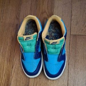 Nike Kids Vibrant Blue and Yellow Sneakers